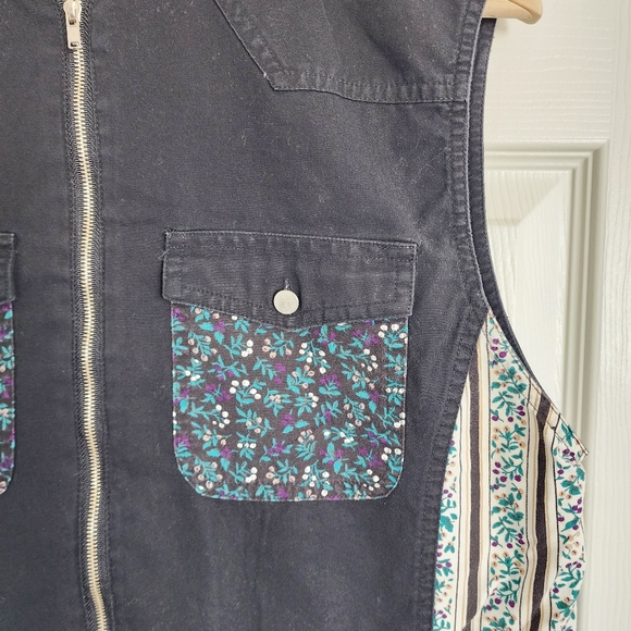 Vintage Wrangler Western‎ Wear Floral Zip Front Tank Vest - Picture 2 of 6